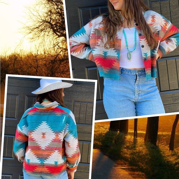 New boutique serape shacket jacket - Picture 6 of 16